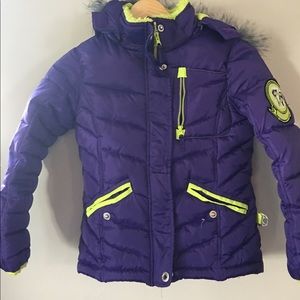 Girls down jacket size 7/8.
